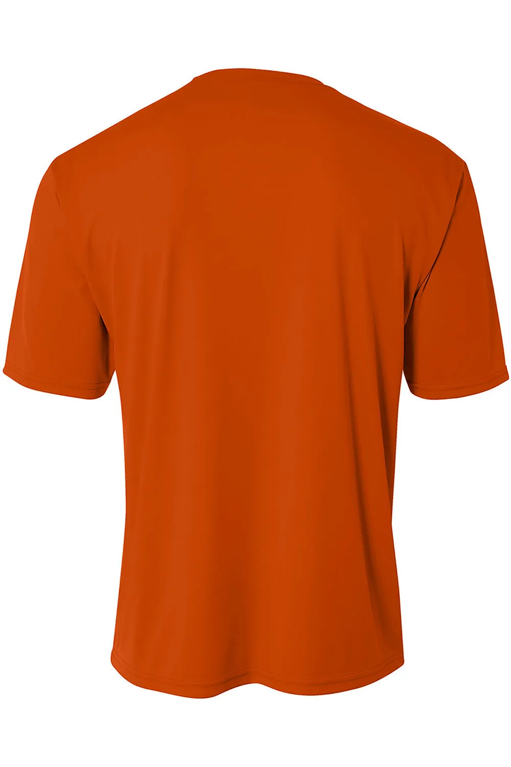 A4 Mens Sprint Performance Moisture Wicking Short Sleeve Crewneck T-Shirt - Athletic Orange