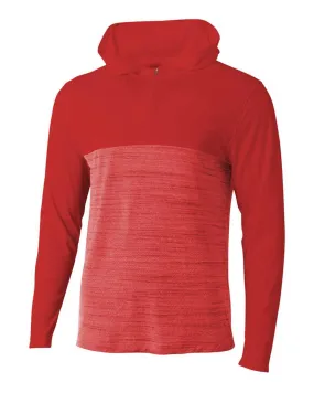 A4 N4013 The Slate Quarter Zip - Scarlet