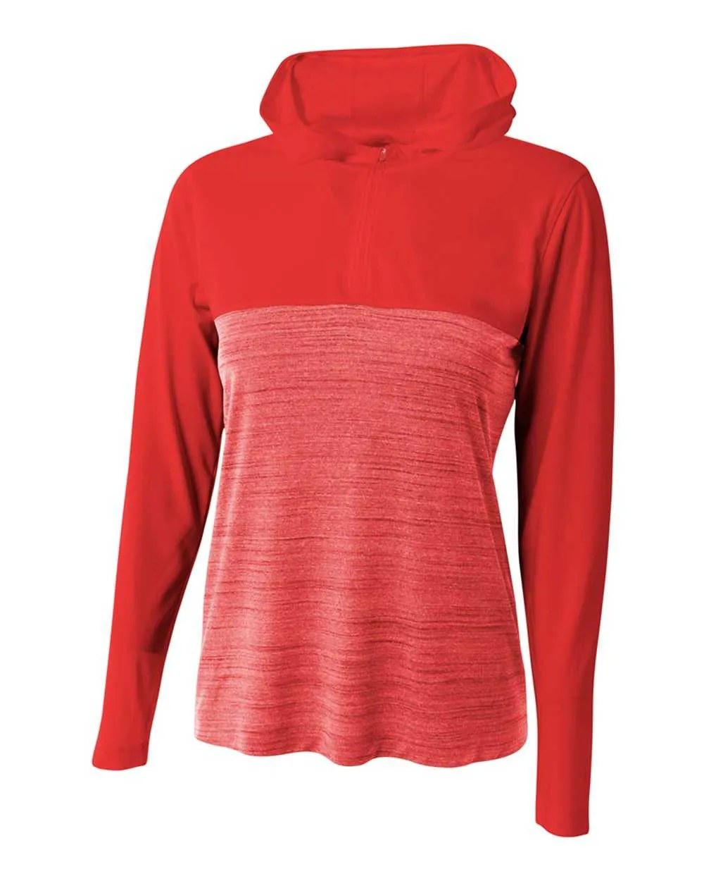 A4 NW4013 The Slate Quarter Zip - Scarlet