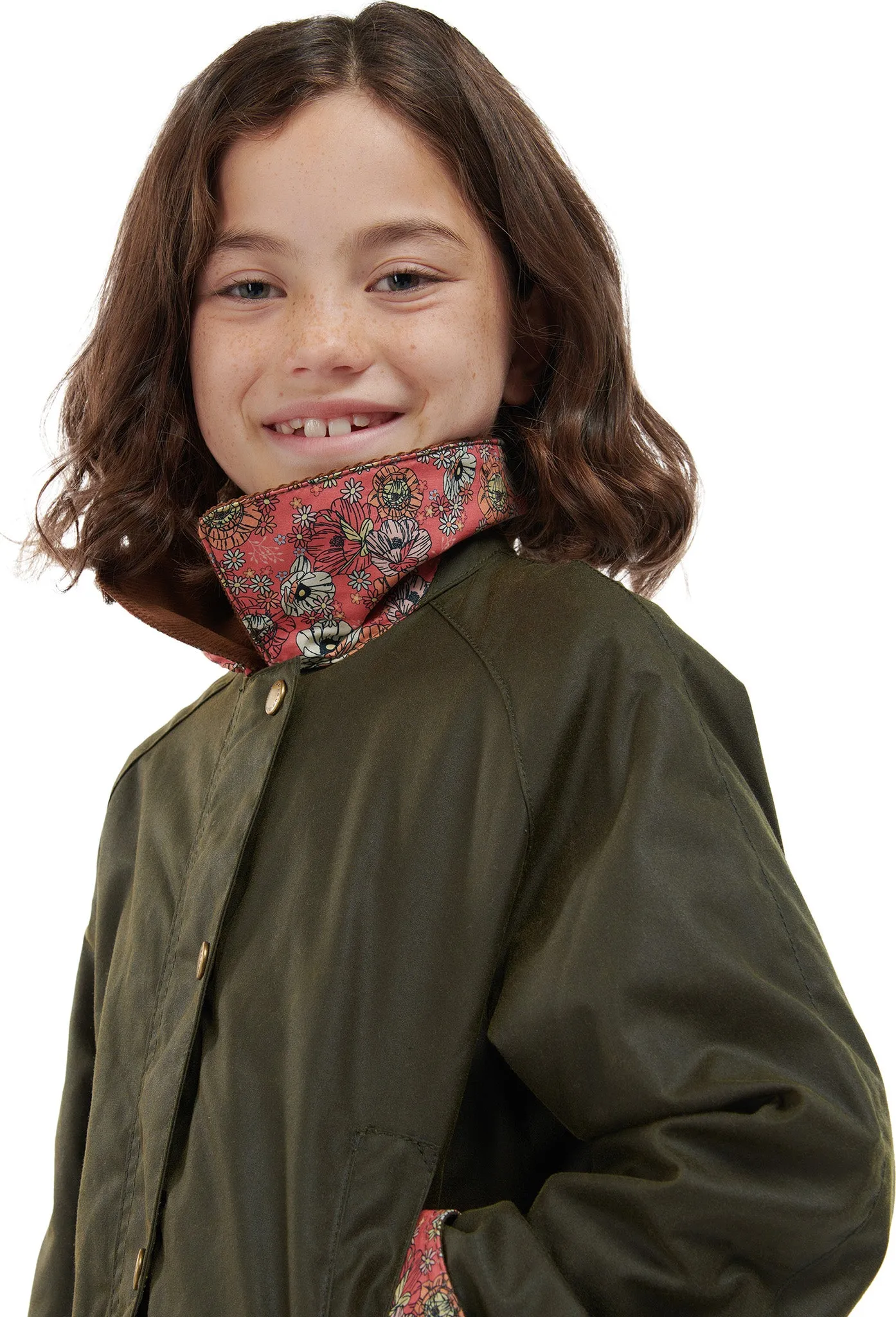 Acorn Waxed Cotton Jacket - Girls|-|Manteau en coton ciré Acorn - Fille