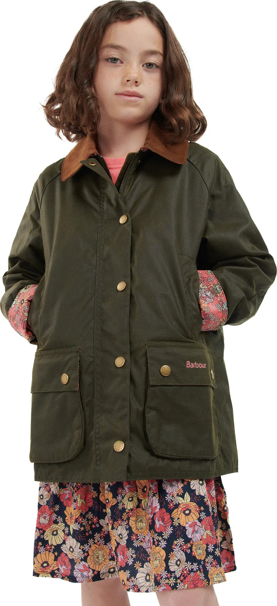 Acorn Waxed Cotton Jacket - Girls|-|Manteau en coton ciré Acorn - Fille