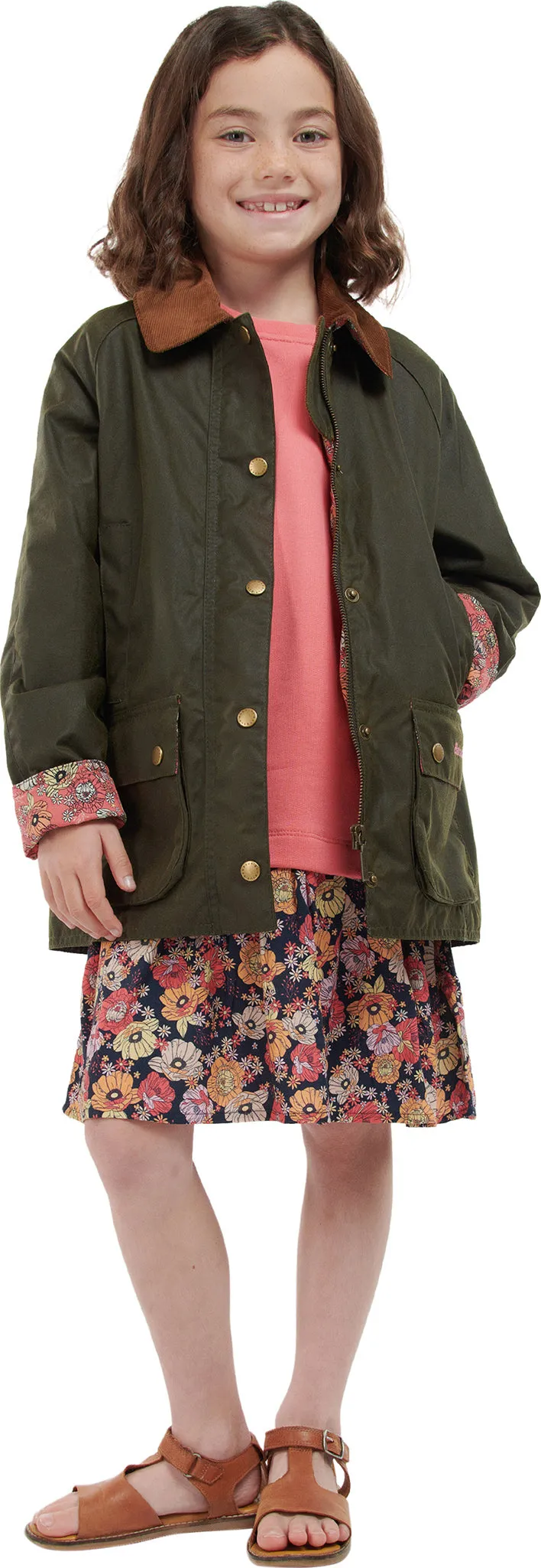 Acorn Waxed Cotton Jacket - Girls|-|Manteau en coton ciré Acorn - Fille