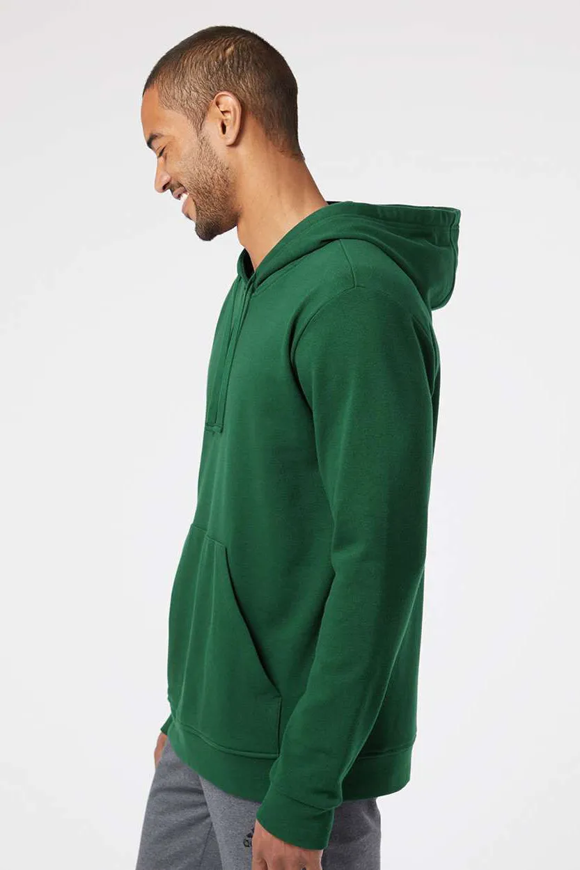 Adidas Mens Fleece Hooded Sweatshirt Hoodie - Collegiate Green - NEW