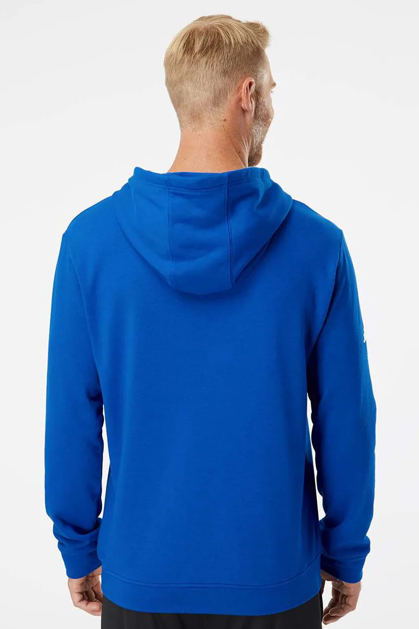 Adidas Mens Fleece Hooded Sweatshirt Hoodie - Collegiate Royal Blue - NEW