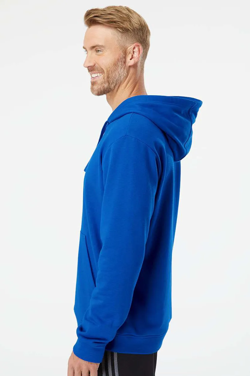 Adidas Mens Fleece Hooded Sweatshirt Hoodie - Collegiate Royal Blue - NEW