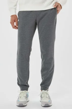 Adidas Mens Fleece Jogger Sweatpants w/ Pockets - Heather Dark Grey - NEW