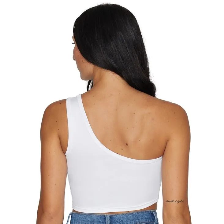 Arizona State ASU White One Shoulder Top