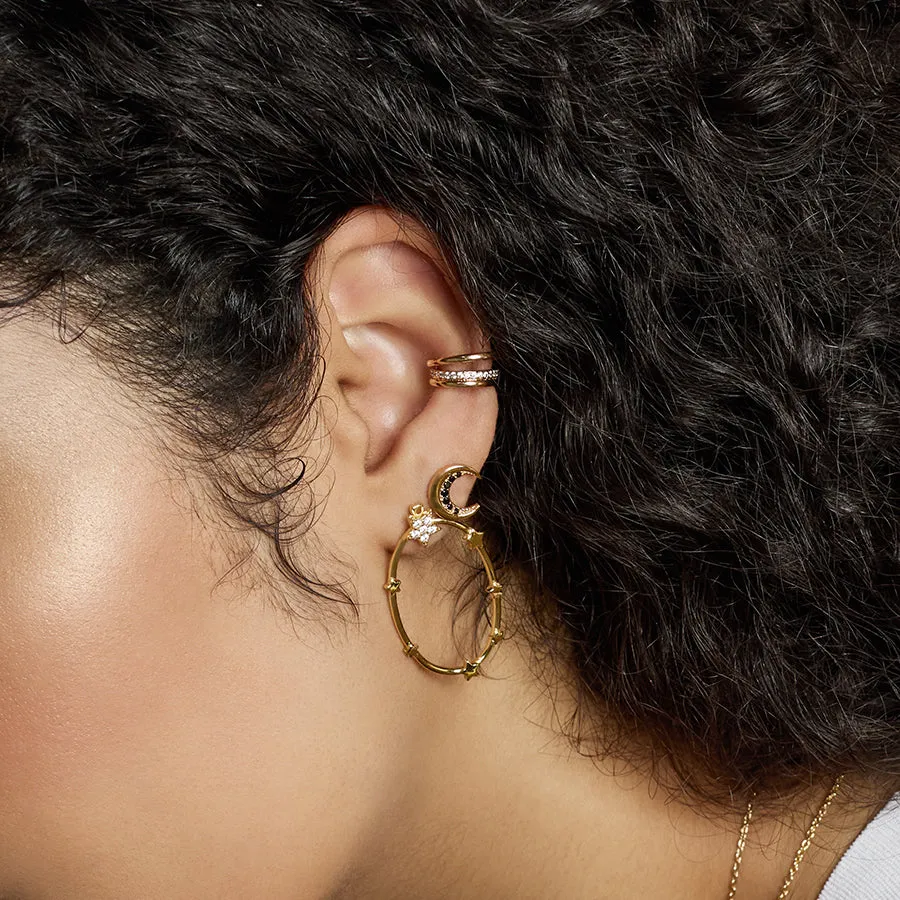 Astral Gold Hoop Earrings