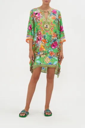 BATWING CUTOUT SHORT KAFTAN CURIOUS AND CURIOUSER