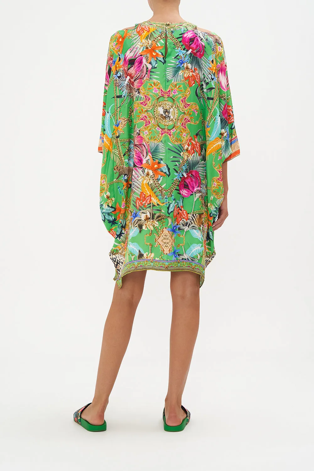 BATWING CUTOUT SHORT KAFTAN CURIOUS AND CURIOUSER