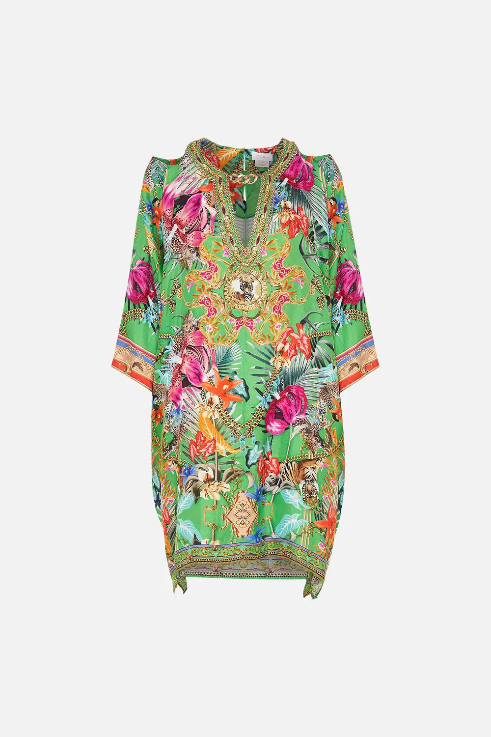 BATWING CUTOUT SHORT KAFTAN CURIOUS AND CURIOUSER