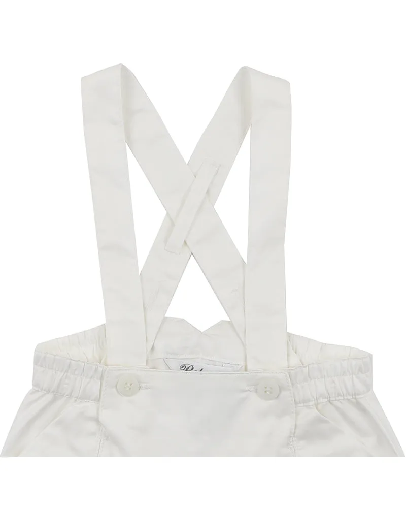 Bebe Christening Overalls - Ivory (Size 000-2)