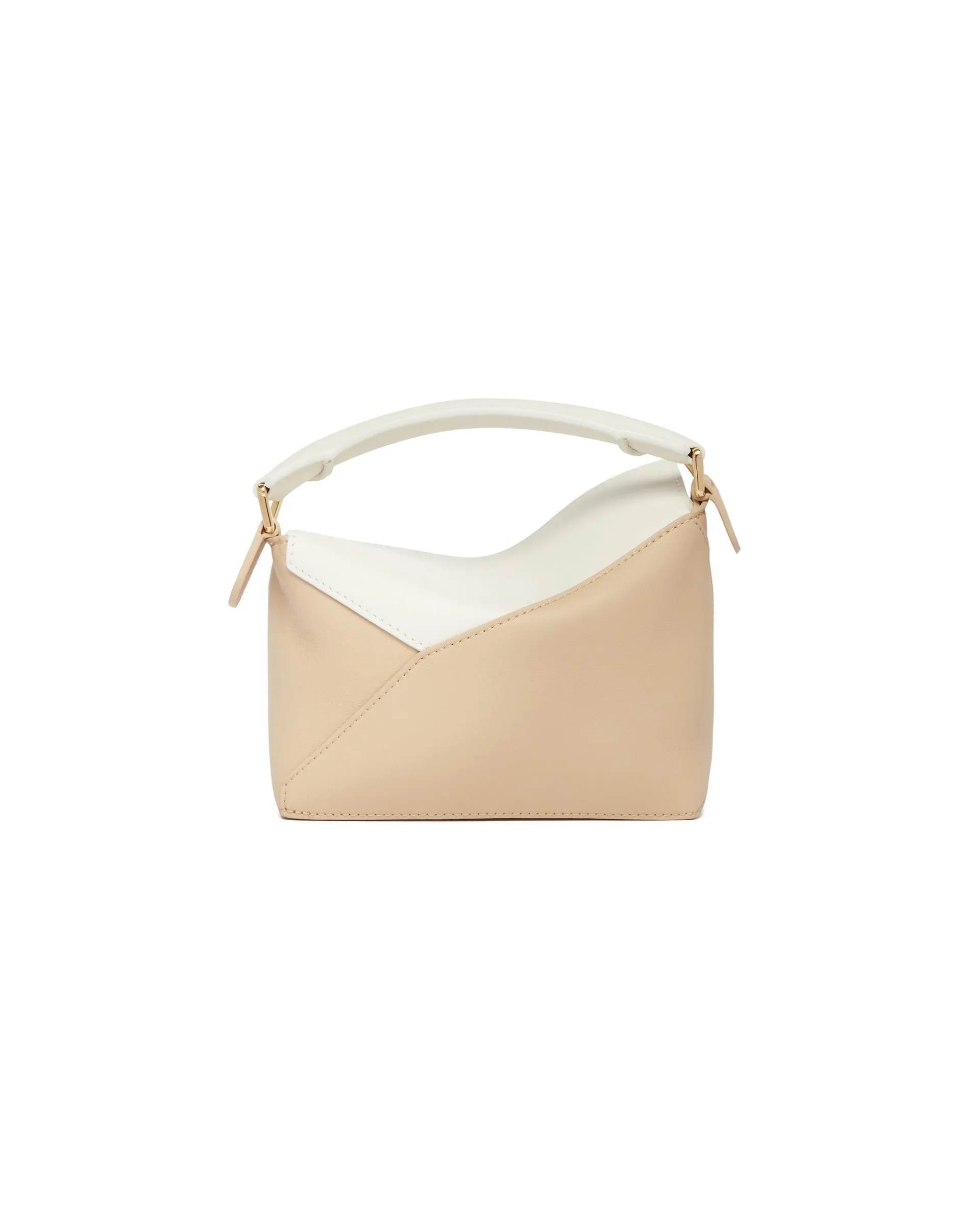 Beige Mini Puzzle Bag