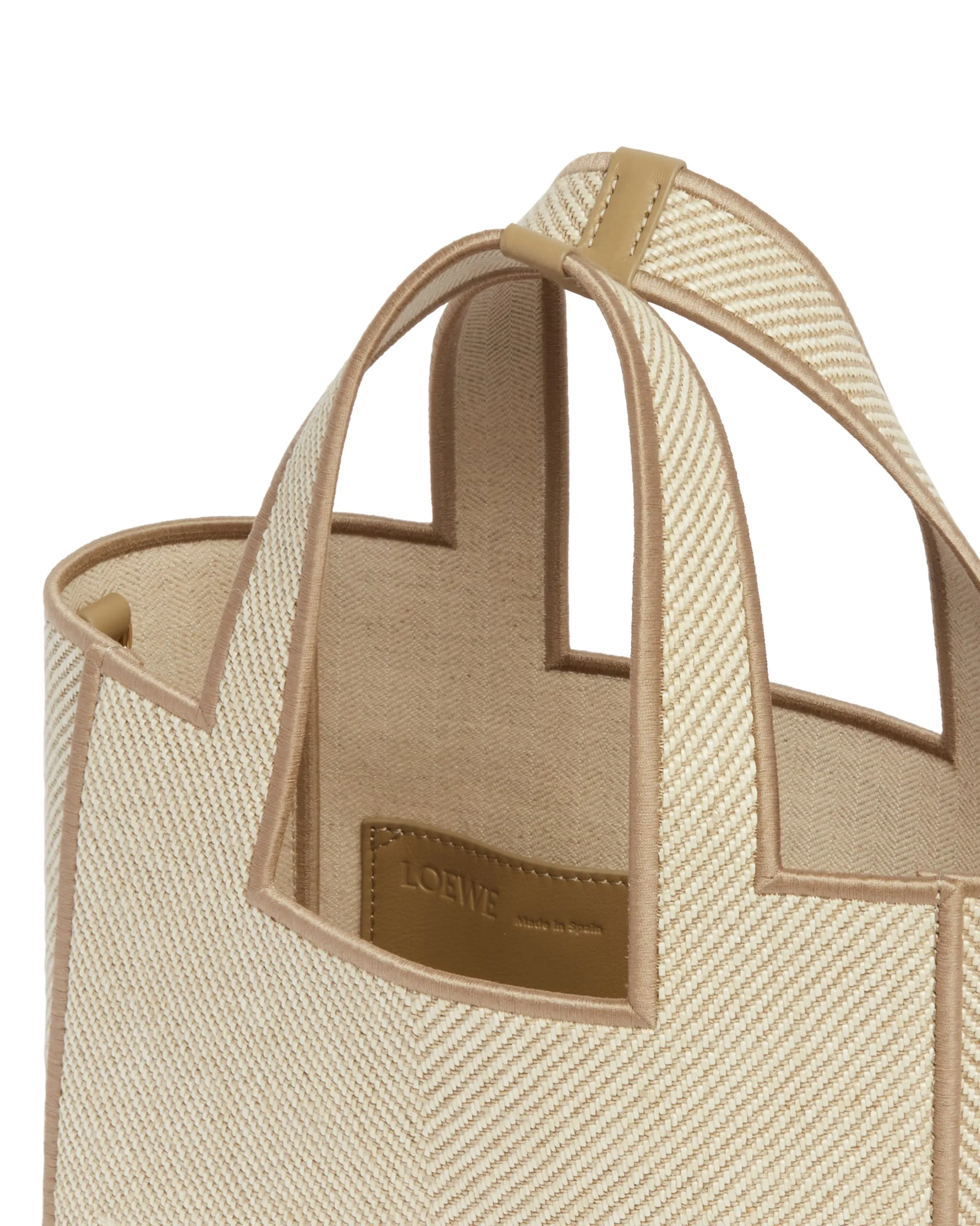 Beige Small Font Tote