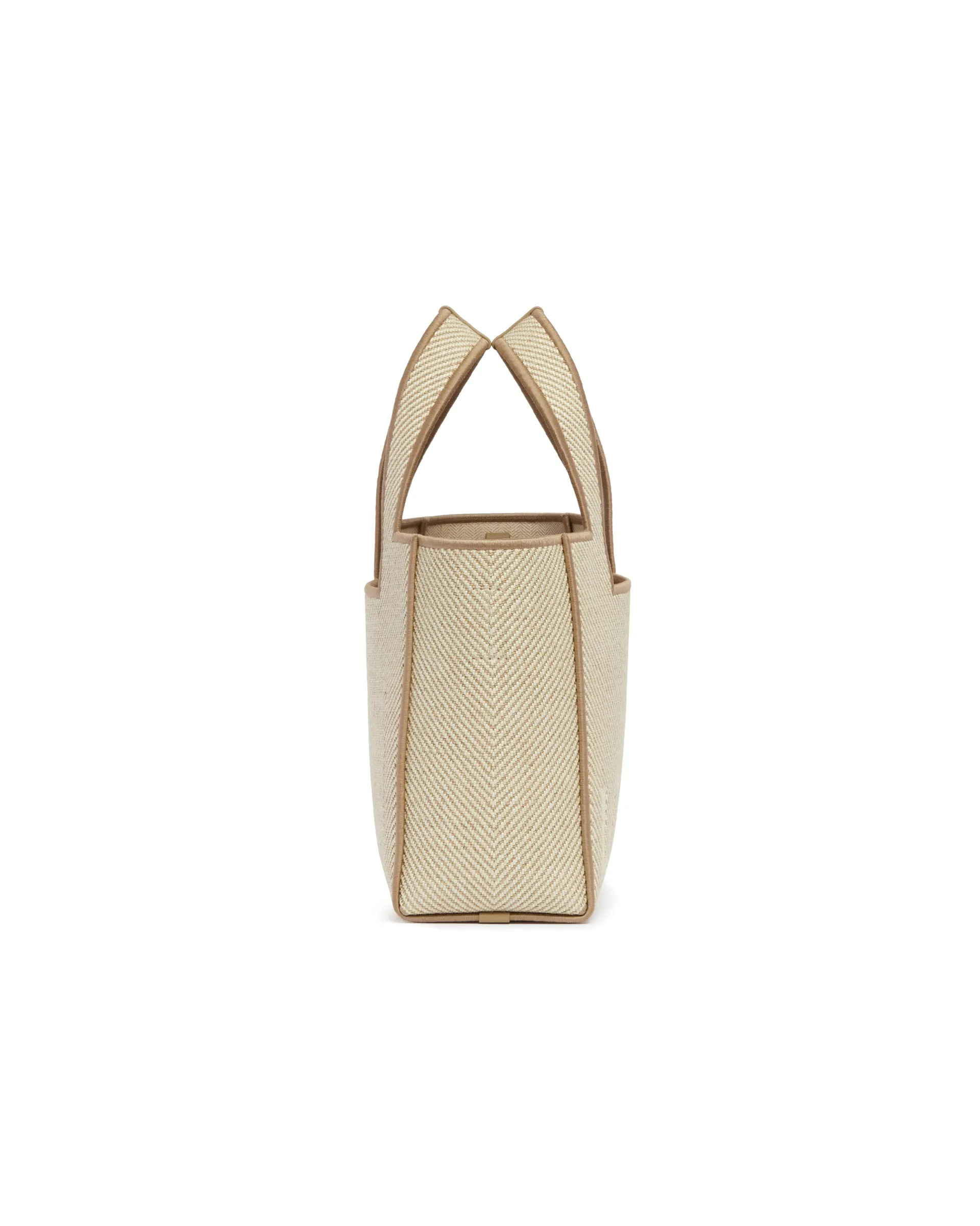 Beige Small Font Tote