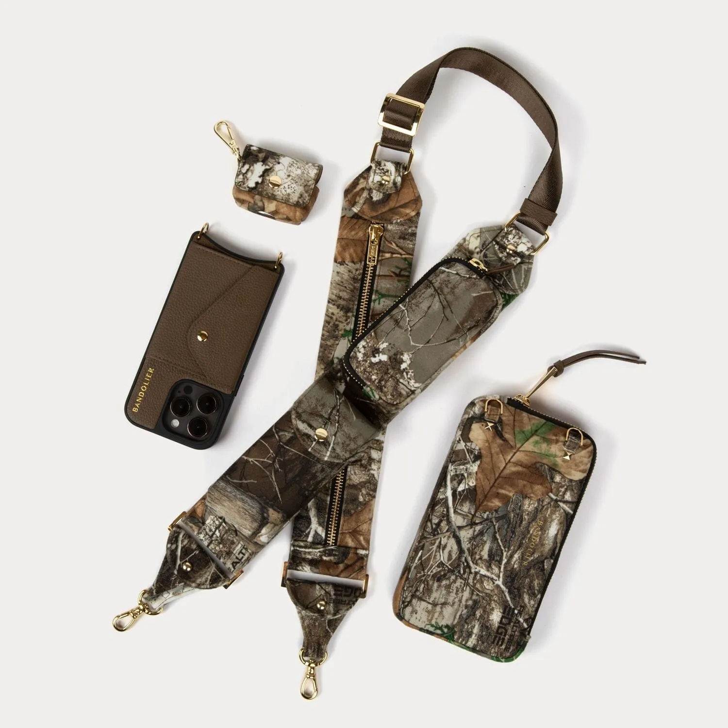 Billie Utility Crossbody with Case - Realtree/Gold