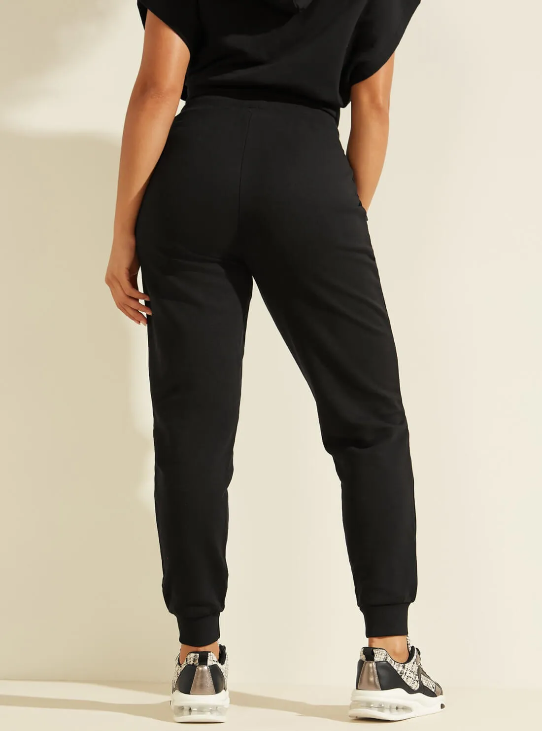 Black Allie Active Scuba Logo Tape Jogger Pants