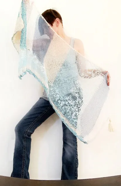 Blue Hues shawl