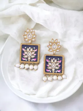 Blue Kalavati Ethnic Studs