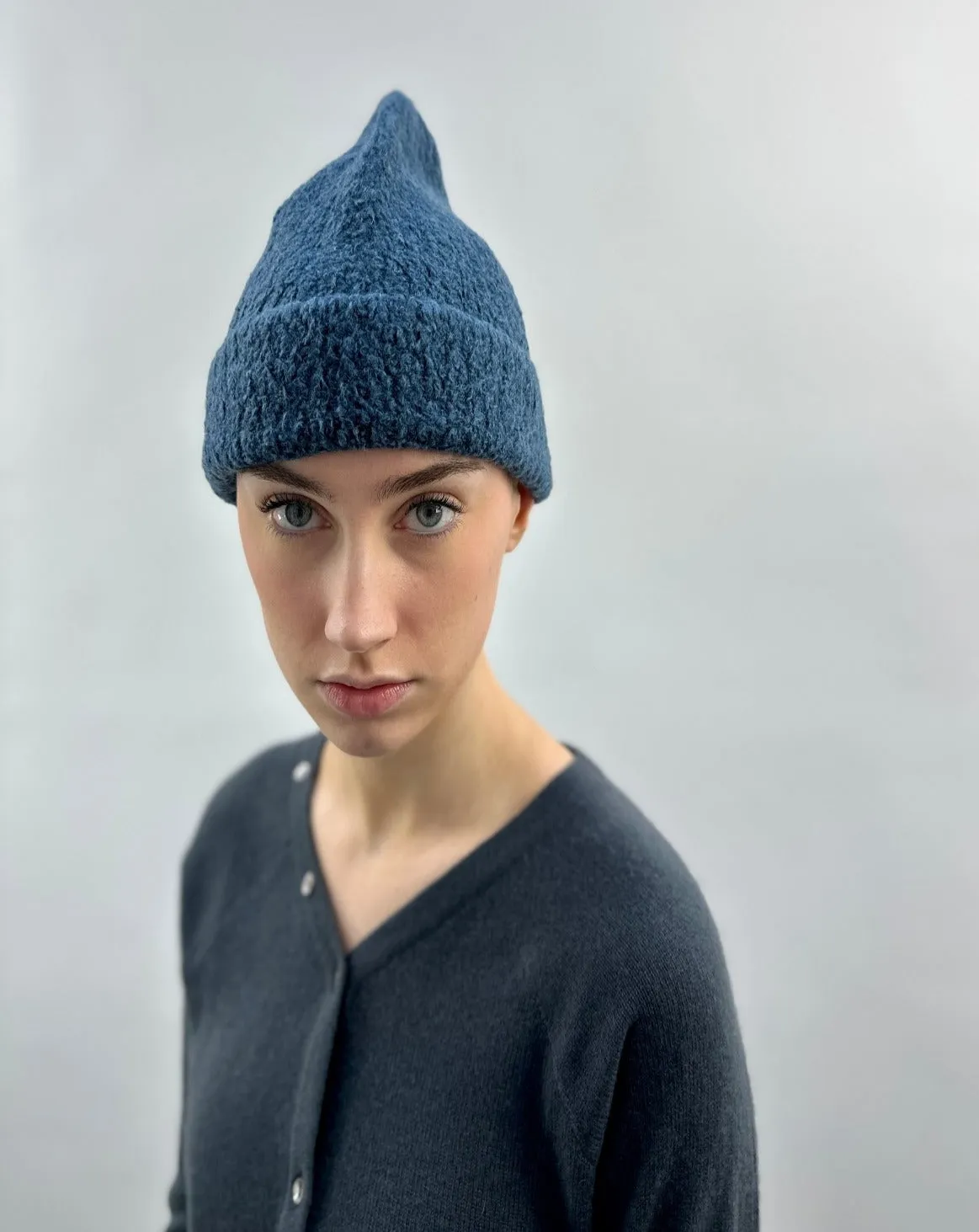 Bouclé Knit Hat