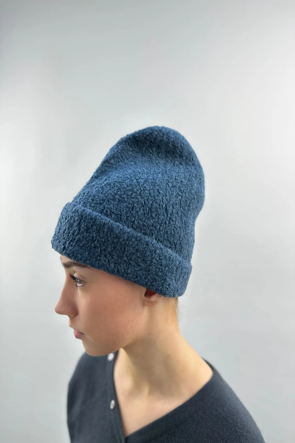 Bouclé Knit Hat