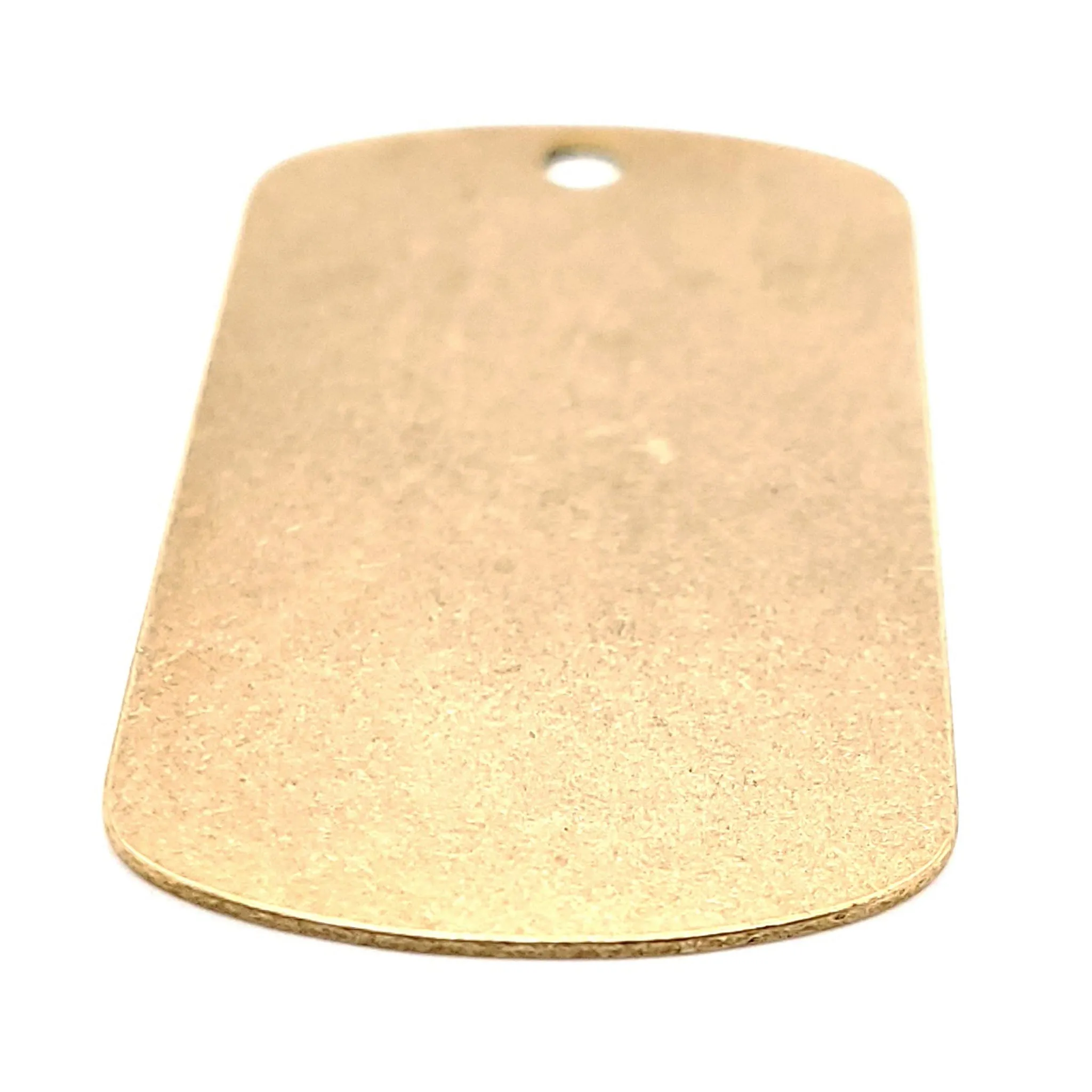 Brass Blank Large Dog Tag Pendant / SBB0201