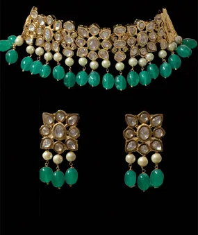 C98 Meera kundan choker with earrings ( READY TO SHIP  )