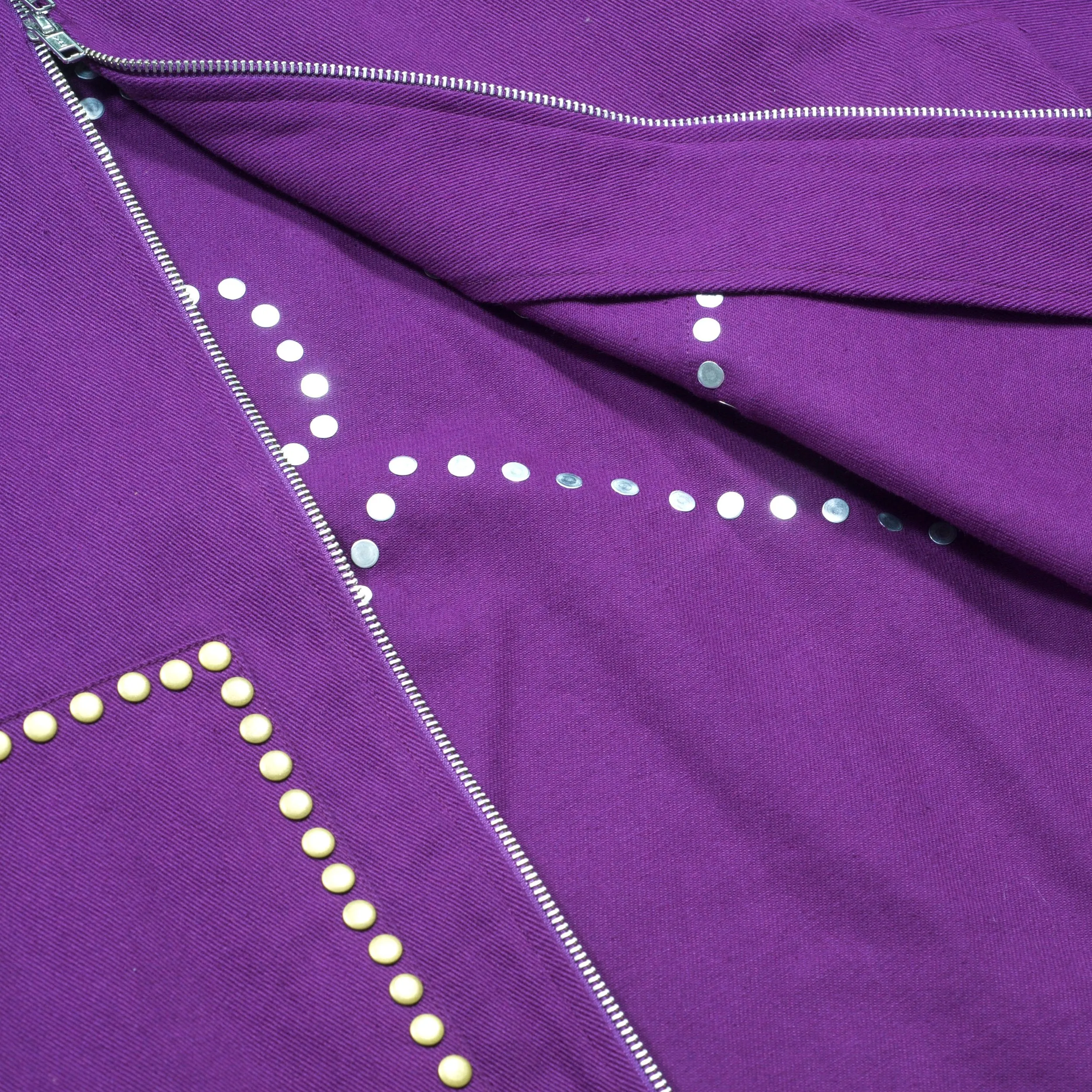 Carpet Company Studded Jacket Purple