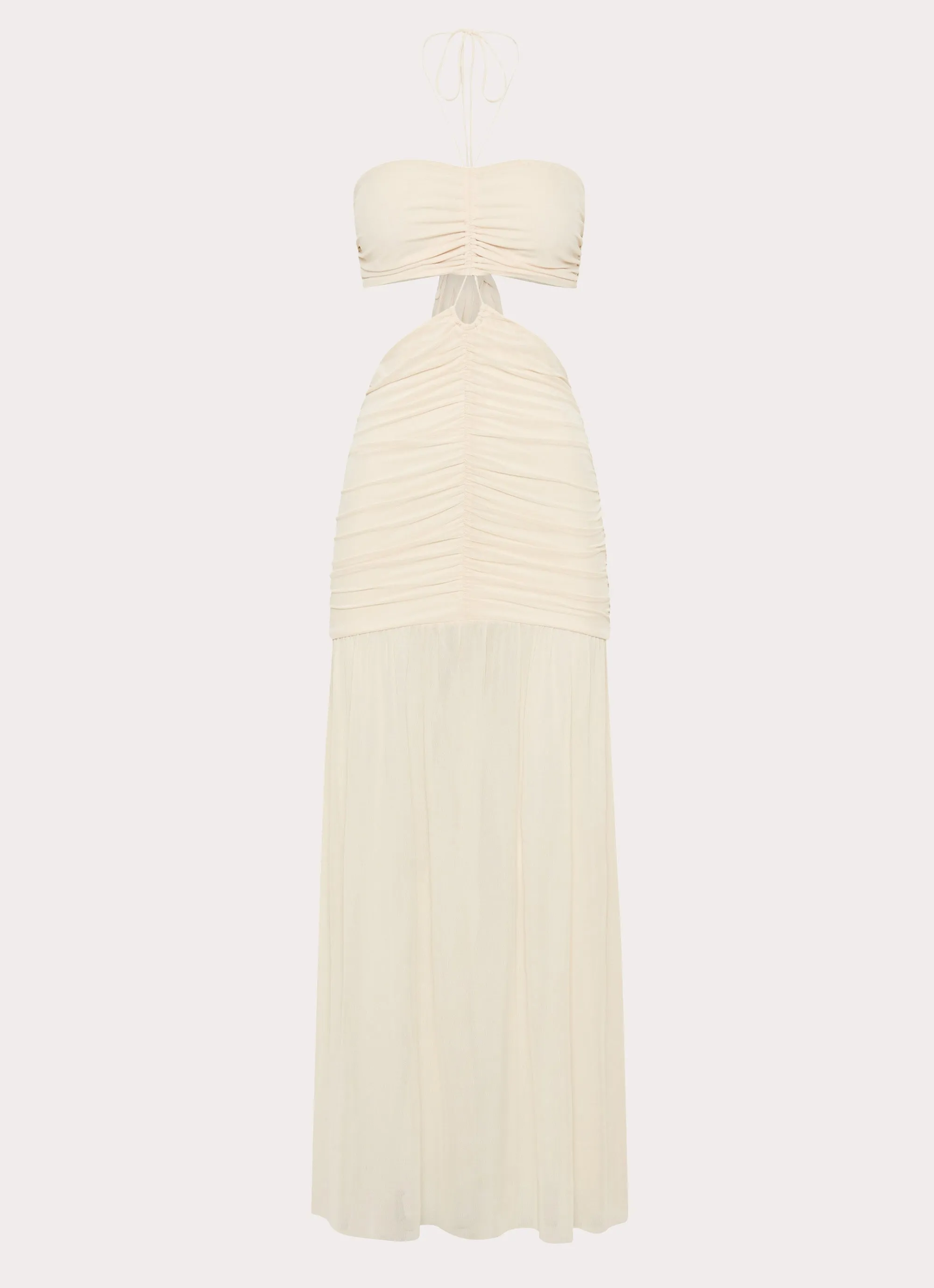 Clover Cut Out Maxi Dress - Lemon