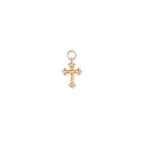 DIAMOND GOTHIC CROSS CHARM