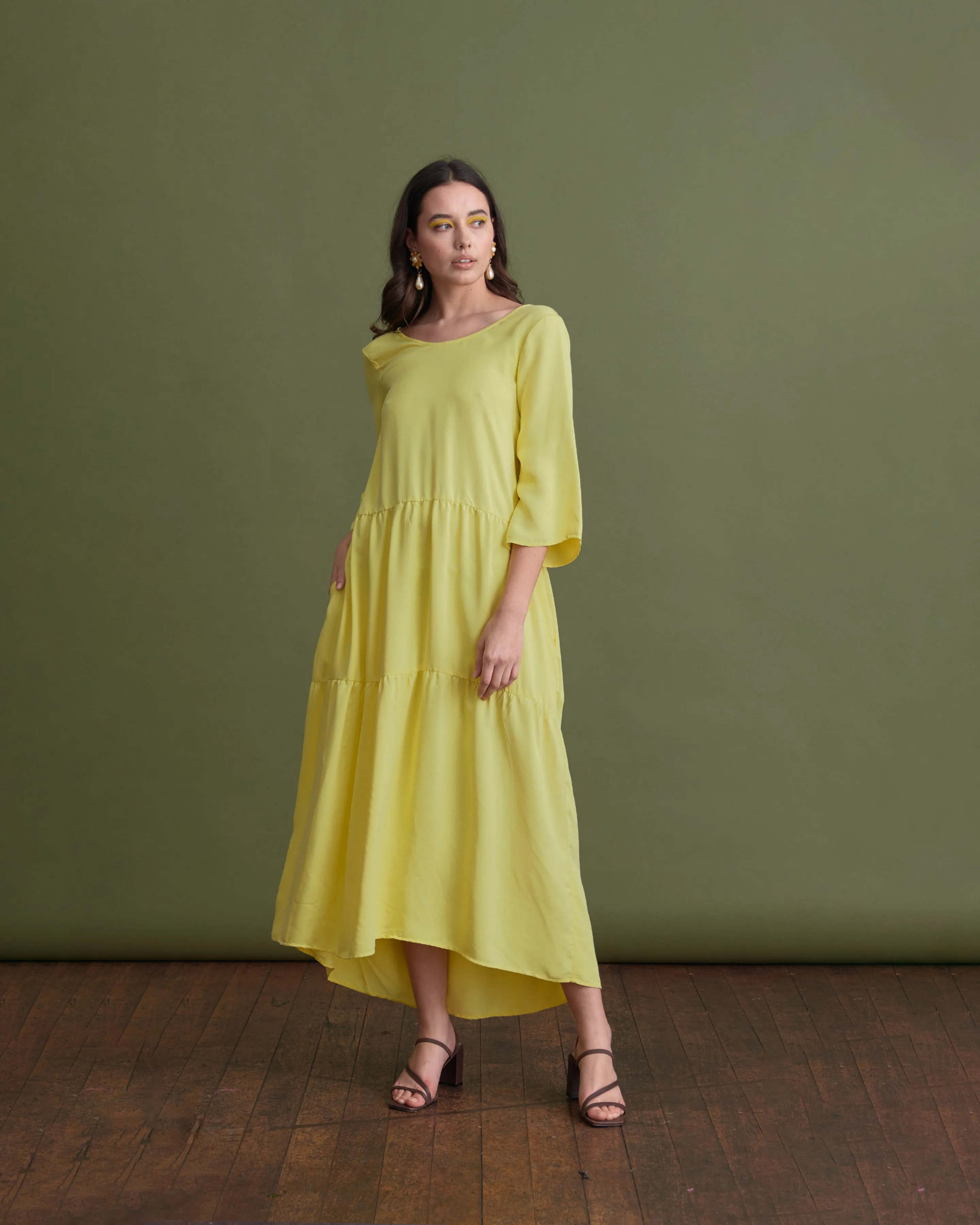 EROS MAXI DRESS LEMON