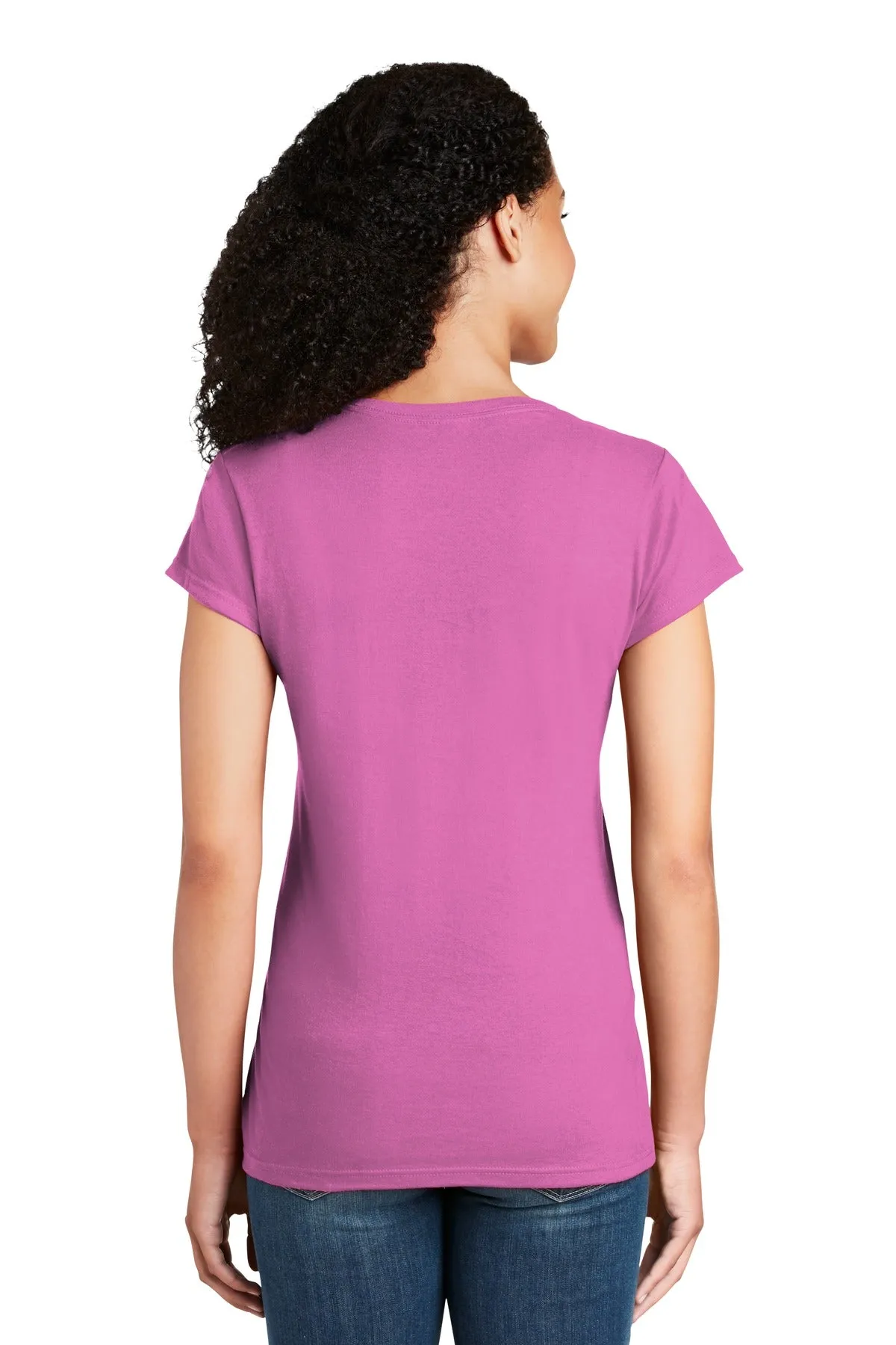 Gildan Softstyle Ladies Fit V-Neck T-Shirt. 64V00L