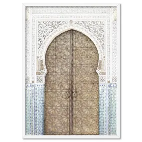 Golden Doorway Morocco - Art Print