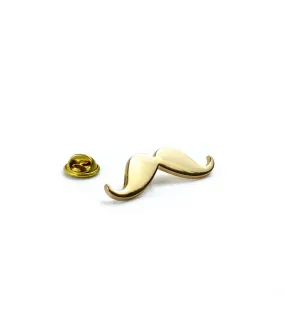 Golden Mustache Brooch