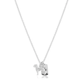 Golden Retriever Personalised Silver Dog Tag Necklace