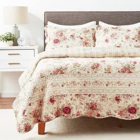 Greenland Home Antique Rose Full/Queen Quilt Set