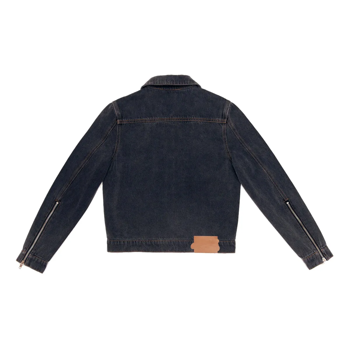 Hearts Patch Denim Jacket 'Black Wash'