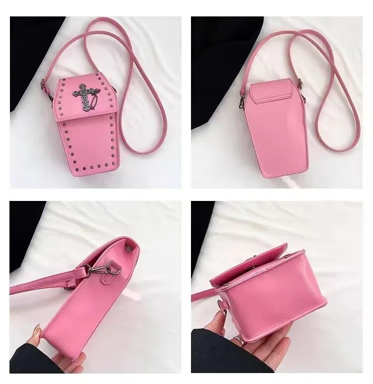 Instant Shipping! Gothic Cross Coffin Bag