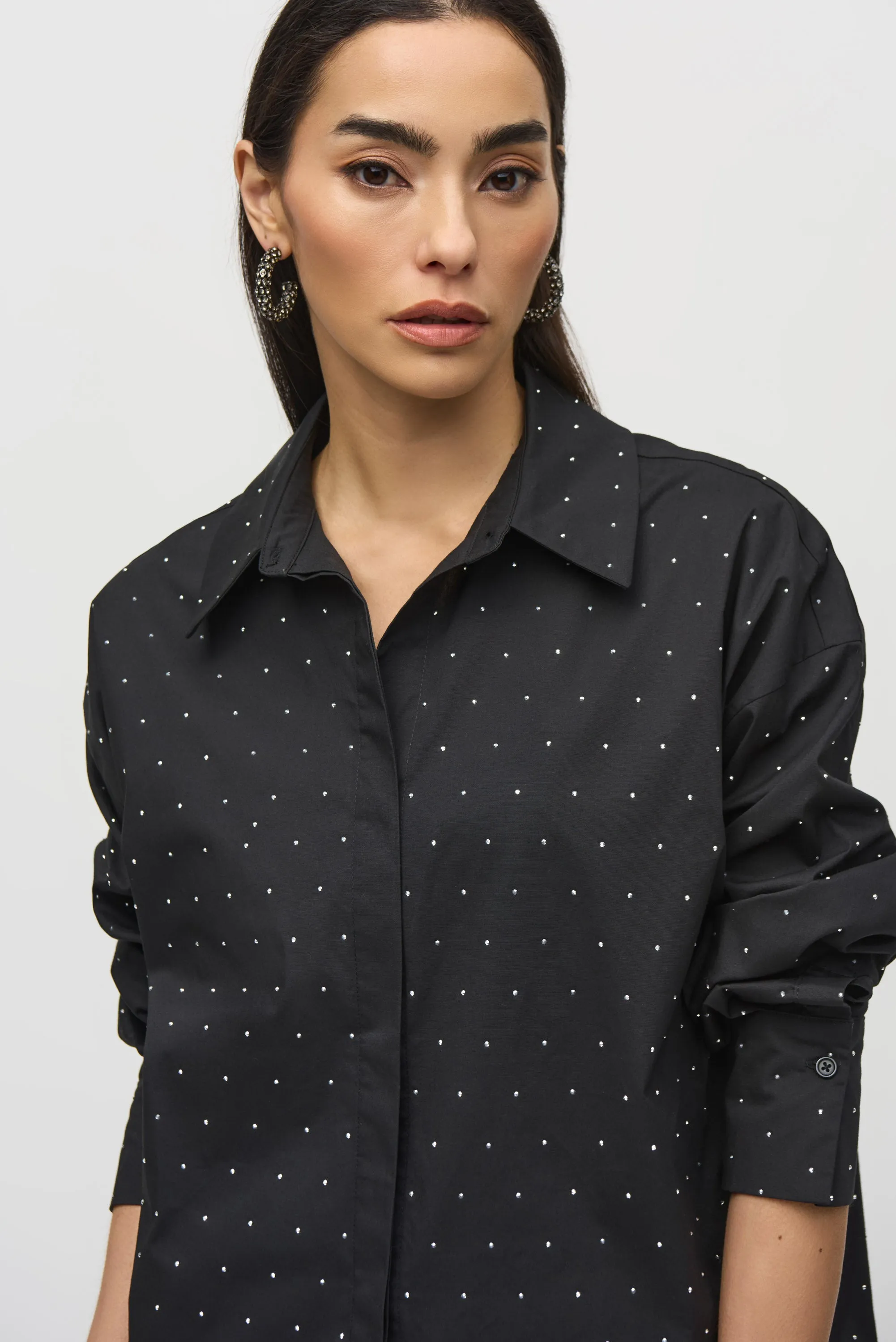 Joseph Ribkoff - 244950 Studded Cotton Shirt