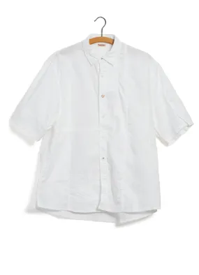 KATMANDU | Short Sleeve Patch Shirt | White