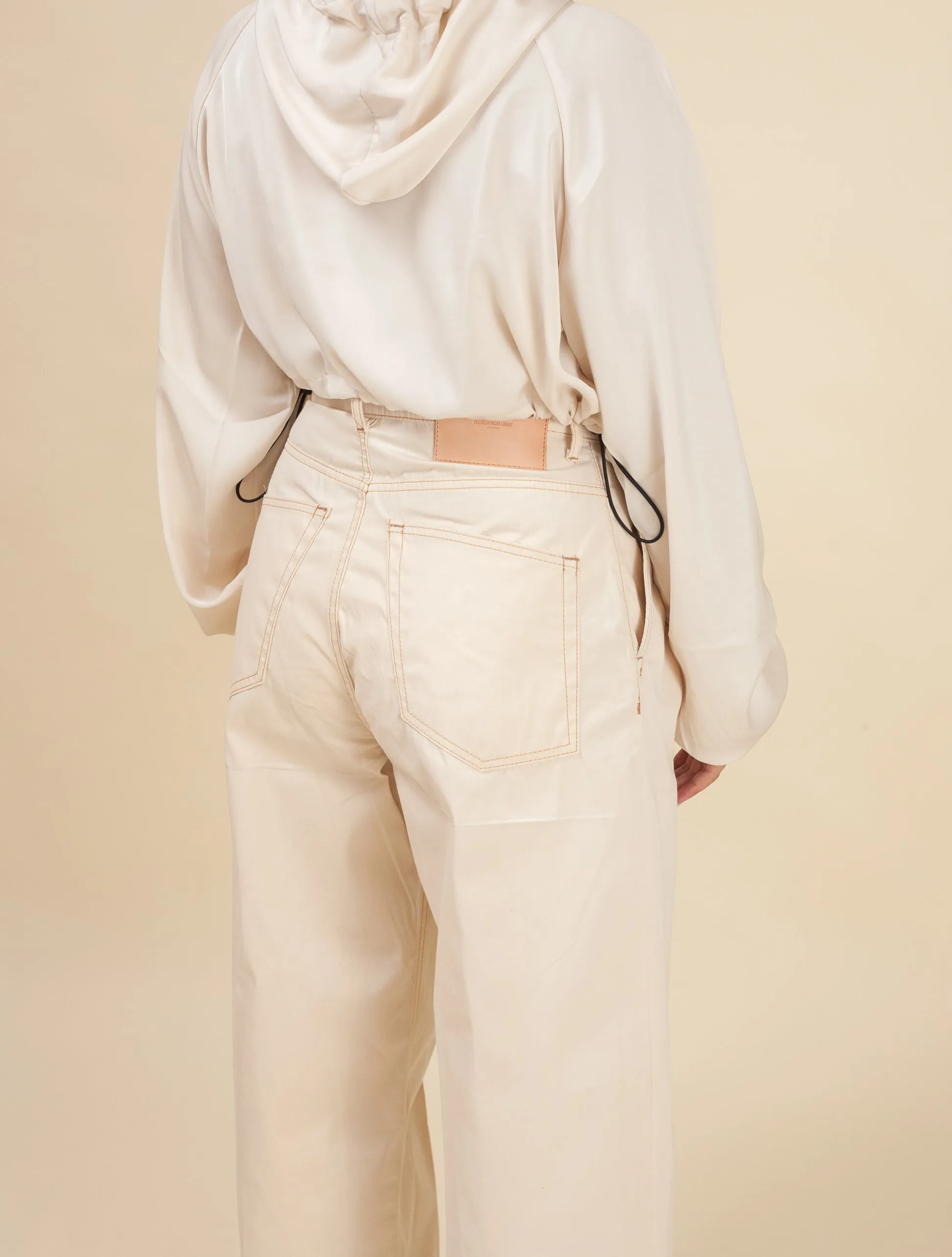 Keiko Cropped Twill Jacket (Milk)