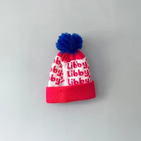 Knit headwear / Red x blue knit hat / 5-8Y