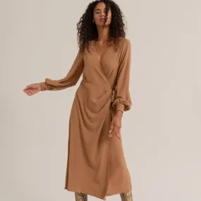 Kylene Tie-Waist Wrap Dress