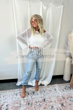 Laguna Fringe Knit Top