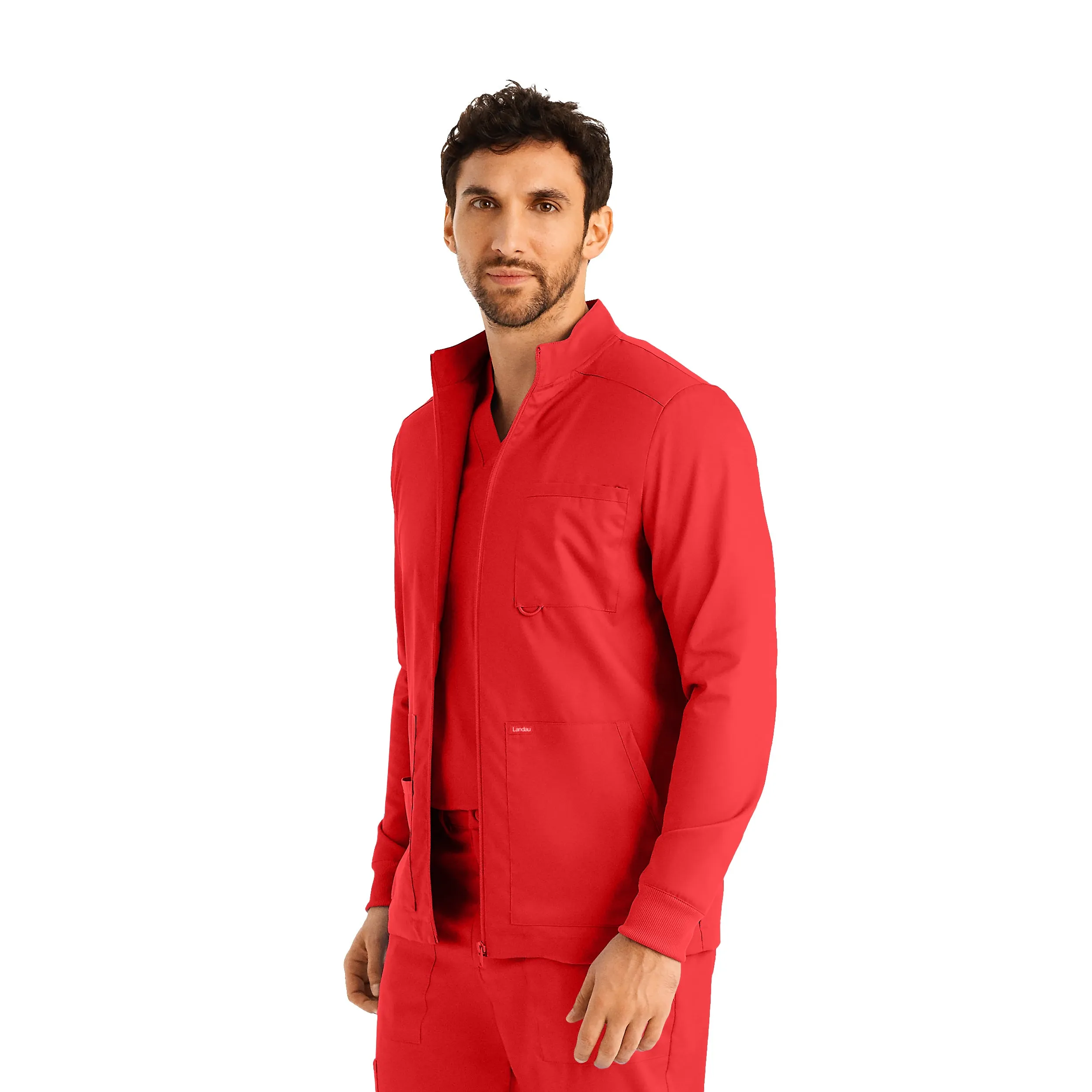 Landau ProFlex Mens 4-Pocket Scrub Jacket