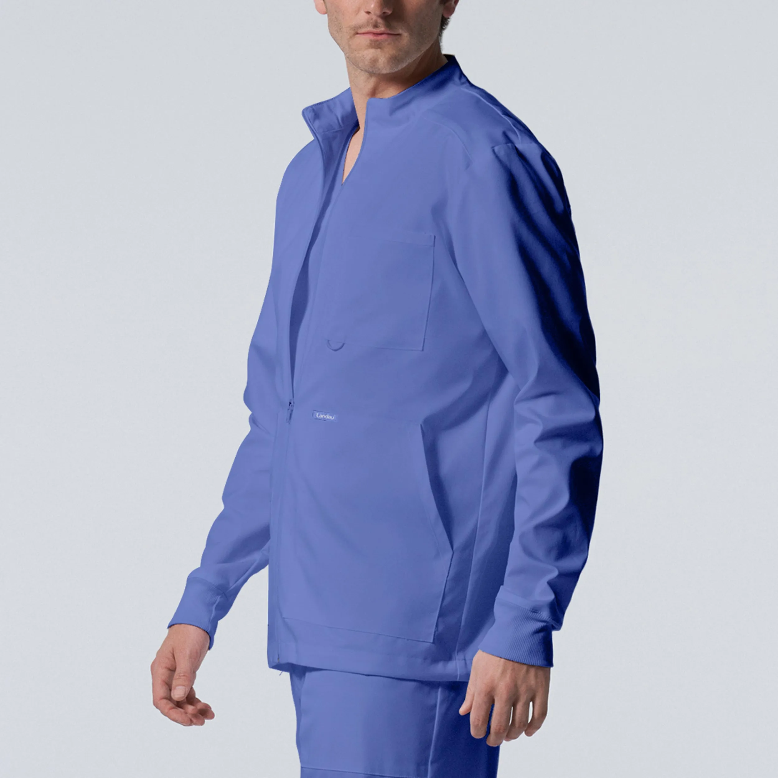 Landau ProFlex Mens 4-Pocket Scrub Jacket