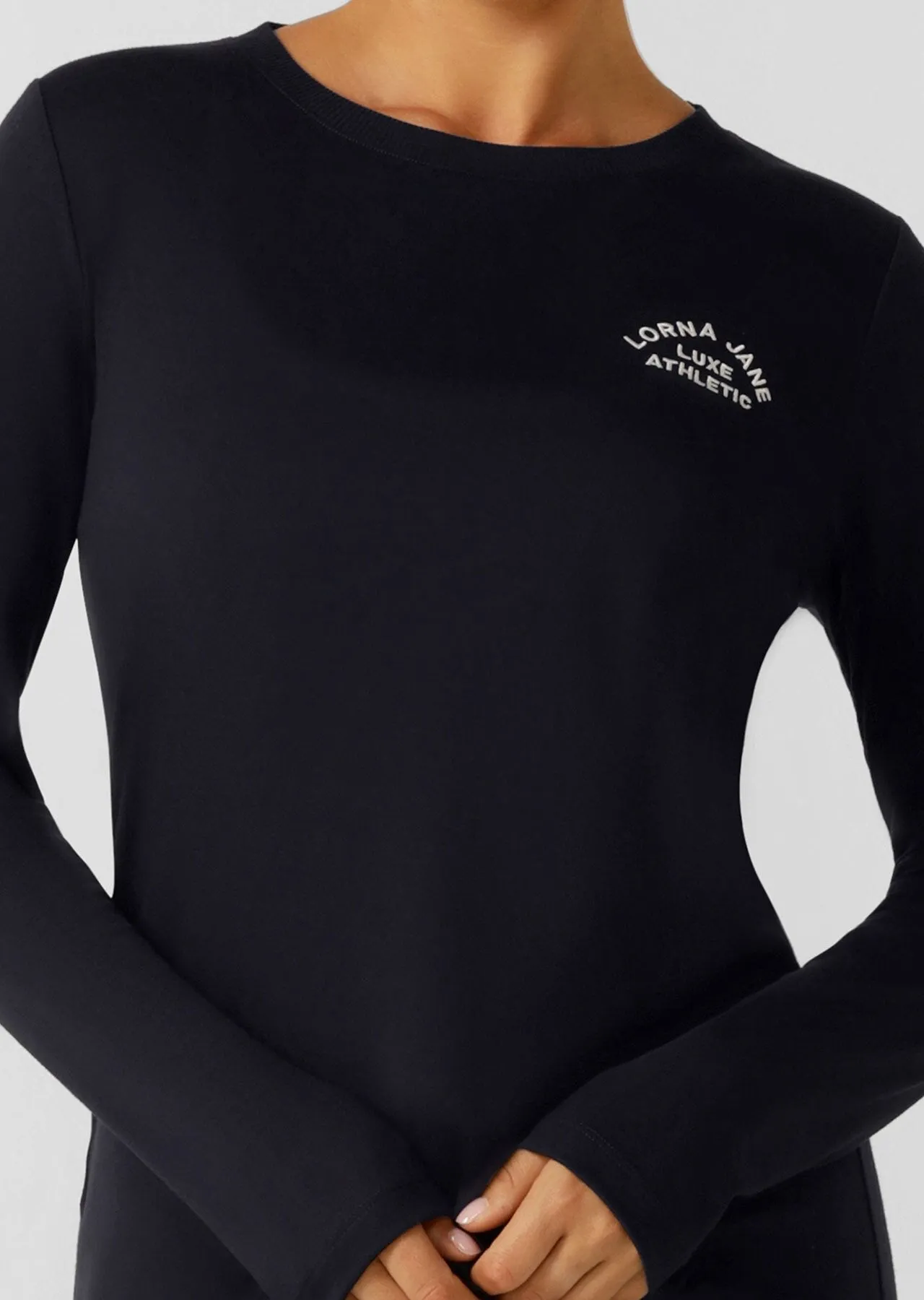 Lotus Long Sleeve Top | Midnight Blue