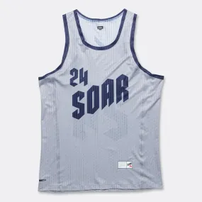 Mens American Race Vest - Grey/Blue