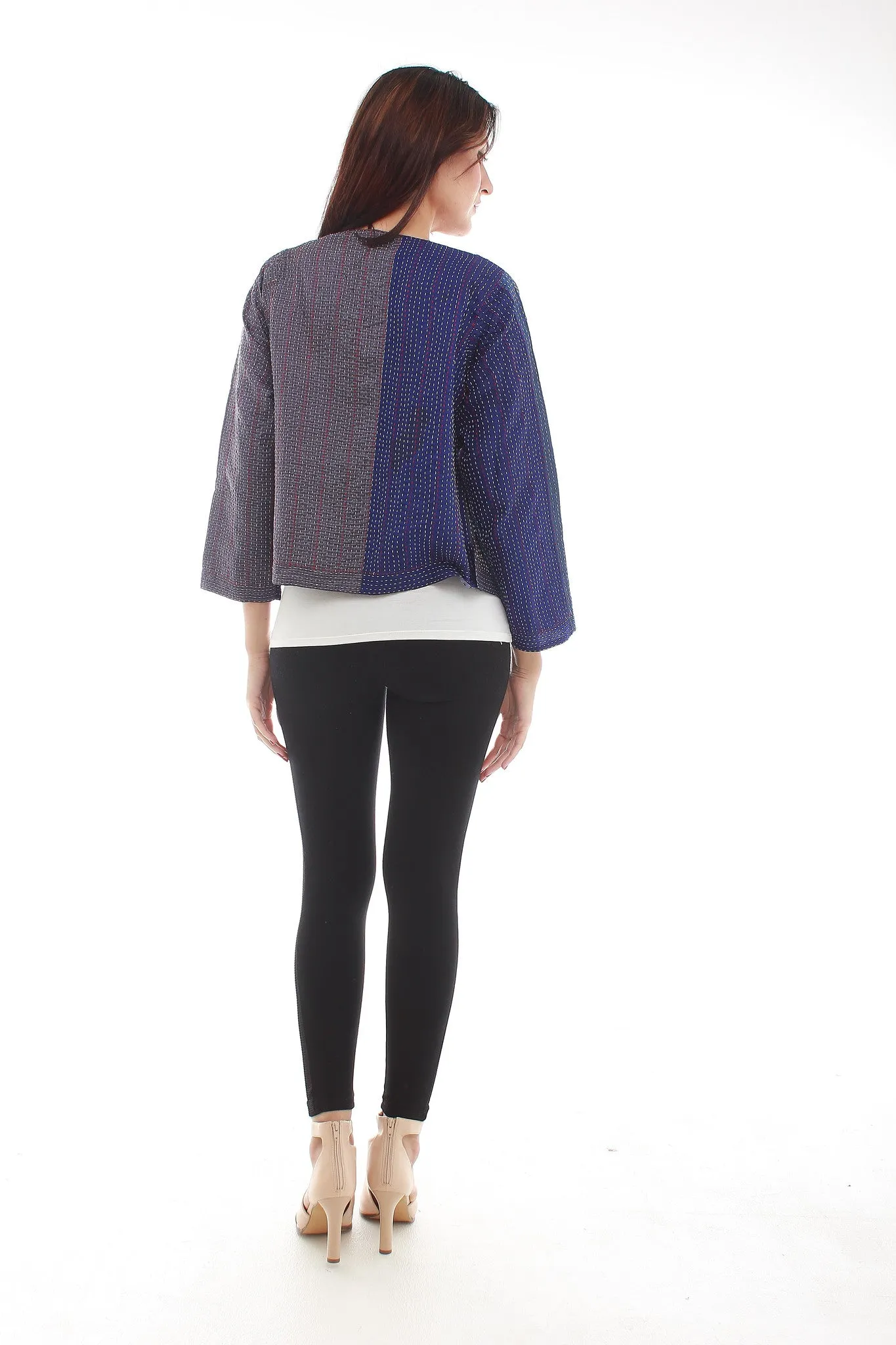 Moirai Silk Jacket (Blue)