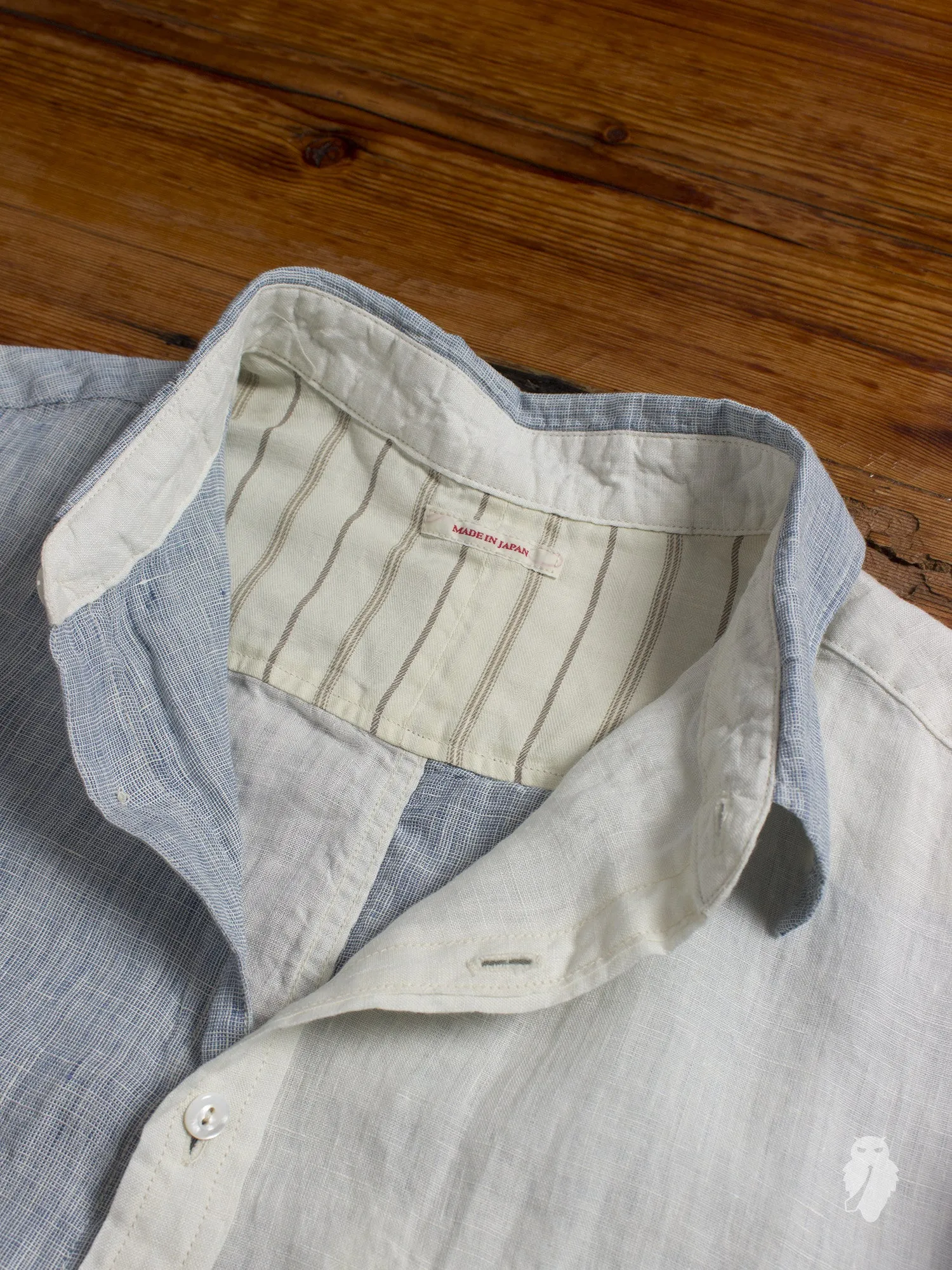 "Chambray x Hakeme" Linen Button Down